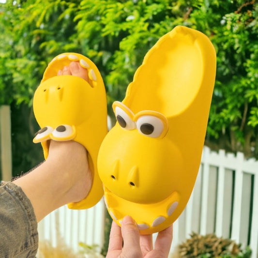 Kids Dinosaur Slippers Wholesale Summer Cartoon Parent Child Outdoor Home EVA Sandals Women Men Kids Cute Slippers Baby Shoes