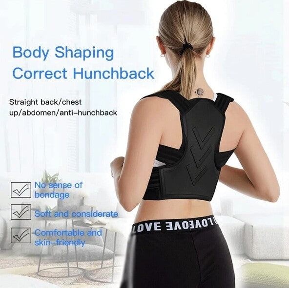 Back Support Adjustable Posture Corrector for Pain Relief Strap